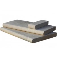 Aegean Pearl 12x24 Tumbled One Long Side Bullnose Pool Coping