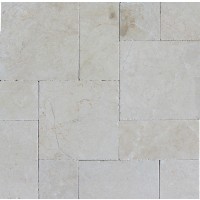 Aegean Pearl French Pattern 16 Sft x 10 Kits Tumbled Paver