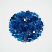 Sapphire Blue 1.27 CM 10 LBS Crystal Reflective Fireglass