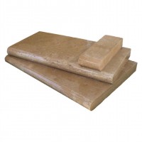 Tuscany Chocolade 12X24X1.2 Tumbled One Long Side Bullnose Pool Coping