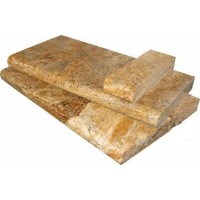 Tuscany Scabas 12X24X1.2 Honed Unfilled Bullnose Coping