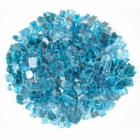 Marine Blue 1.27 CM 20 LBS Crystal Reflective Fireglass
