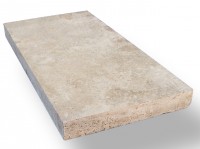 Tuscany Beige 8X16 Honed Unfilled Tumbled Paver