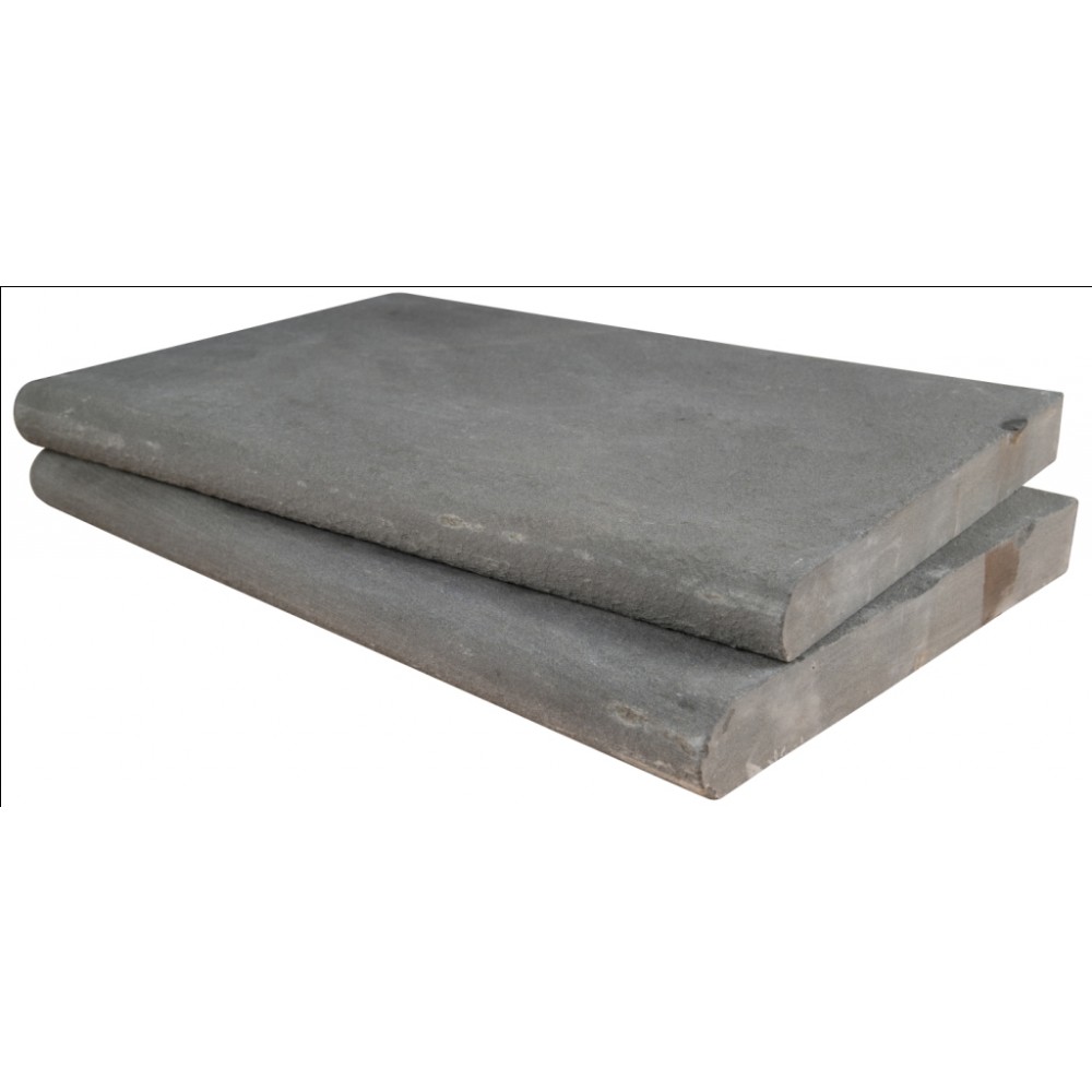 Mountain Bluestone 16X24 Flamed One Long Side Bullnose Pool Coping