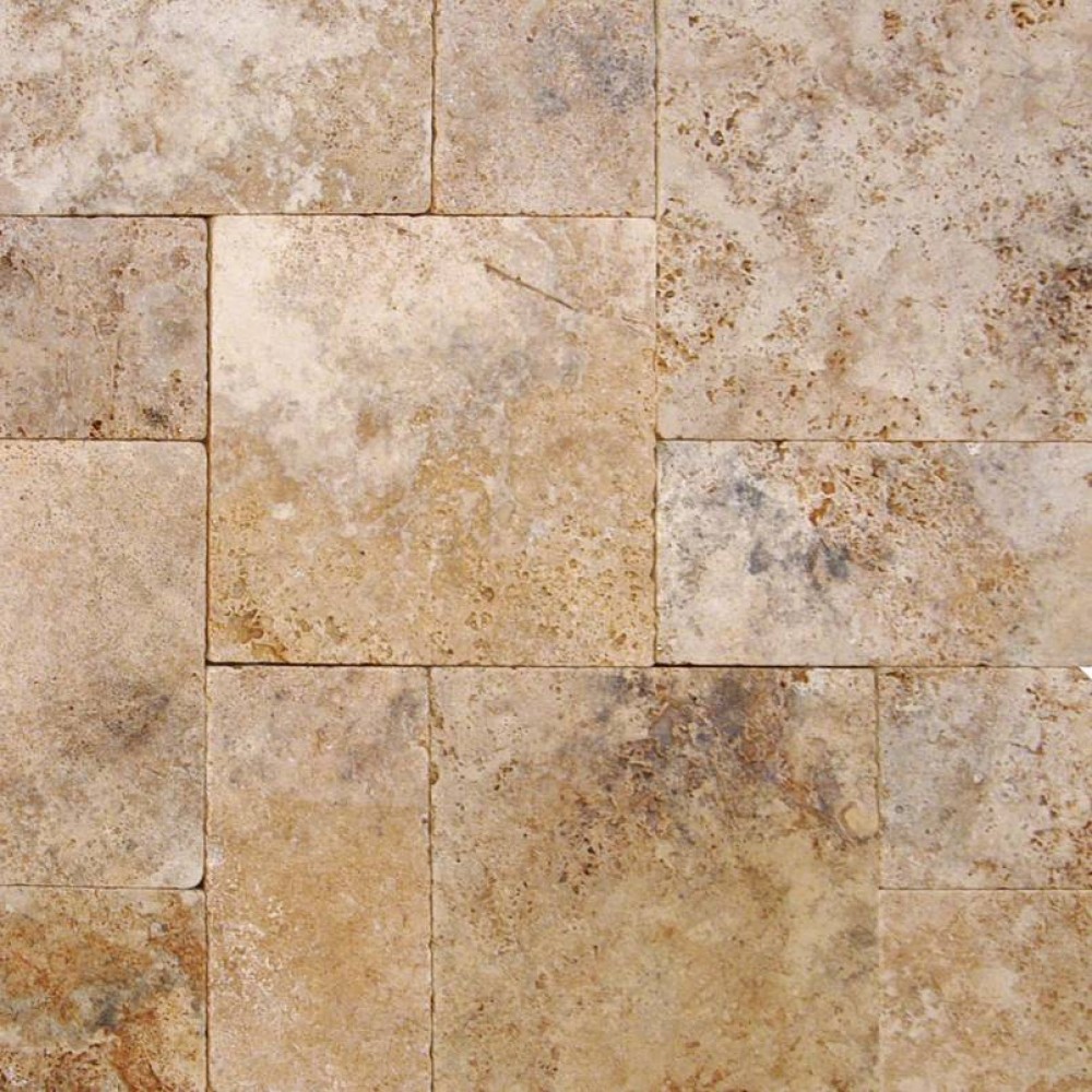 Walnut Rustico 6x6 Honed Tumbled Unfilled Paver
