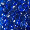 Sapphire Blue Round 1.27 CM 10 LBS Crystal Reflective Fireglass