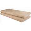 Tuscany Beige 12X24 Honed Unfilled Brushed Double Bullnose Pool Coping