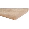 Tuscany Beige 12X24 Honed Unfilled Brushed Double Bullnose Pool Coping