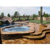 Tuscany Riviera 16X24 Honed Unfilled Brushed One Long Side Bullnose Pool Coping