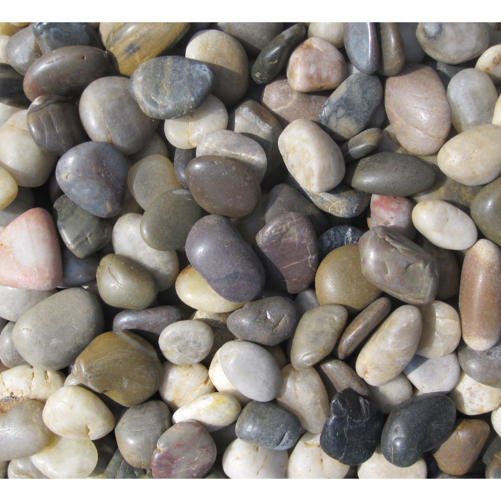 Mixed Polished 2-3 CM Beach Pebbles 