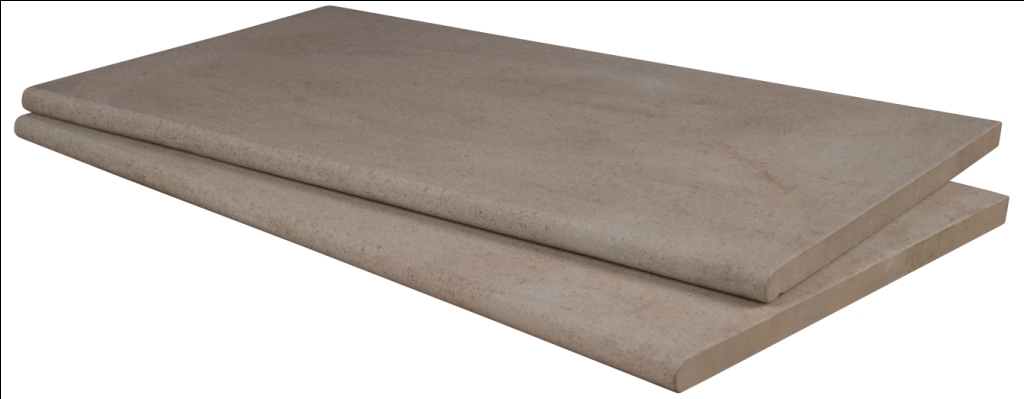 Petra Beige 13X24 One Long Side Bullnose Pool Coping