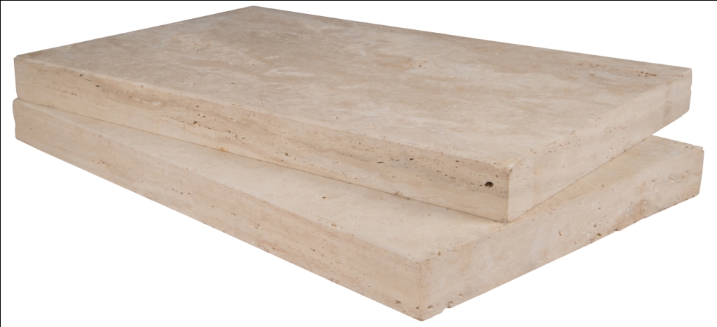 Tuscany Beige 16x24 Honed Unfilled Brushed Eased Edges Pool Coping