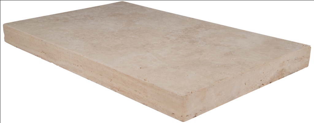 Tuscany Beige 16x24 Honed Unfilled Brushed Eased Edges Pool Coping